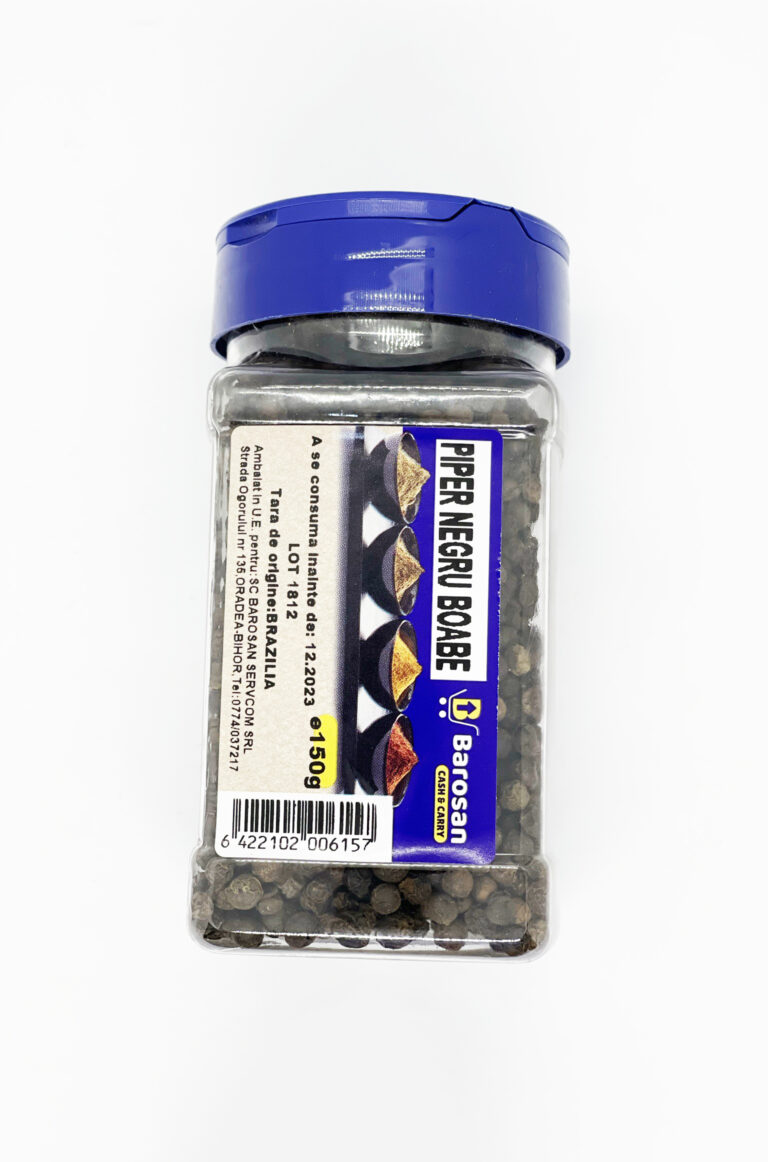 Piper negru boabe 150gr. 65lei