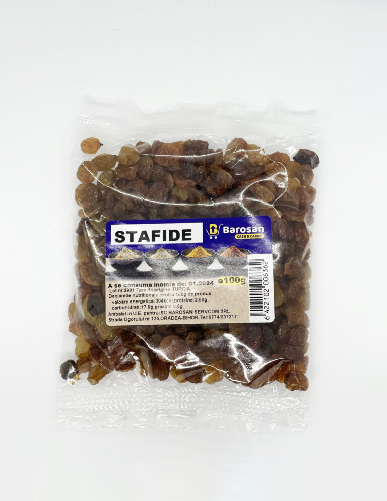 Stafide brune 100gr. 1.59lei